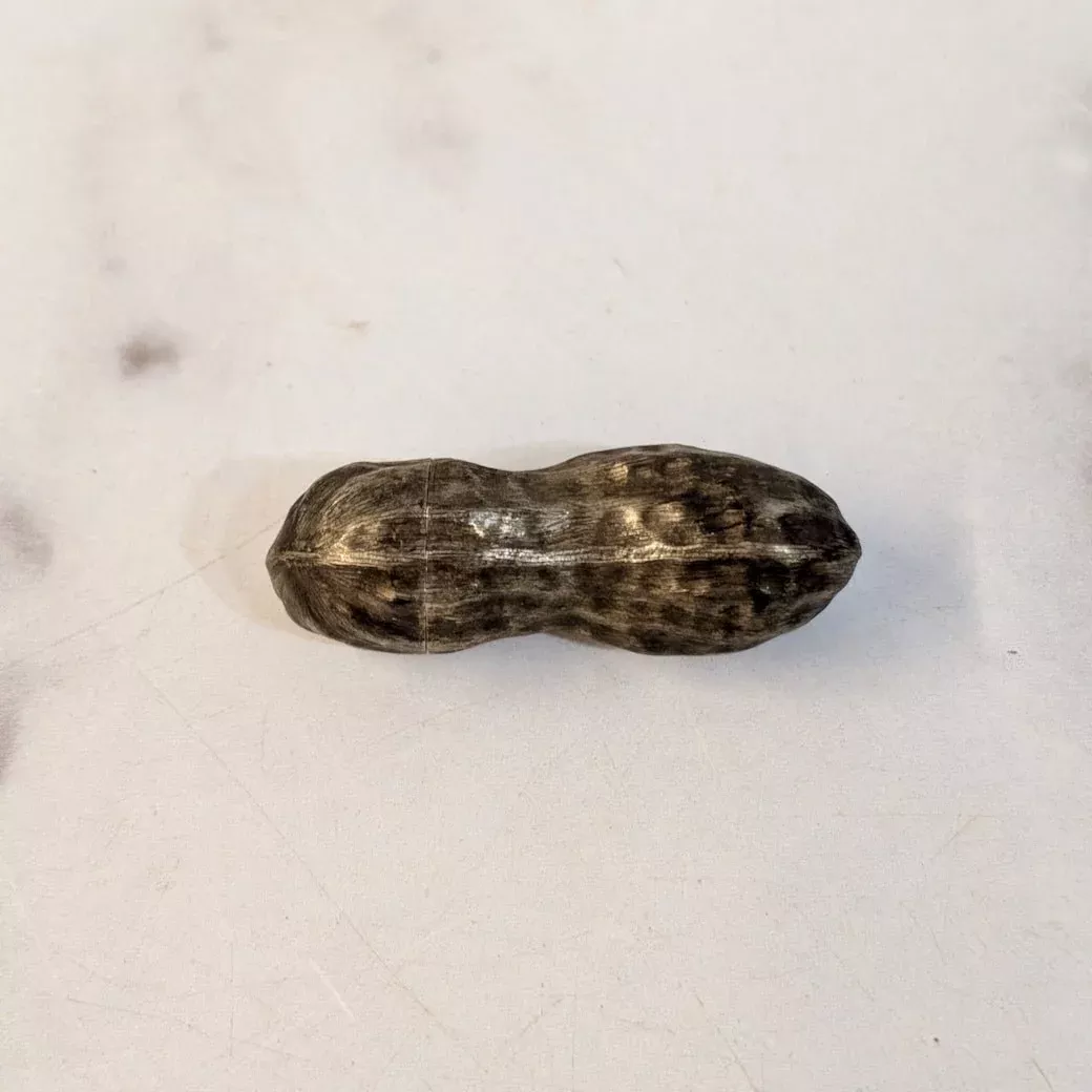 Vintage Sterling Silver Peanut-Shaped Pill Case Lunt Silversmiths