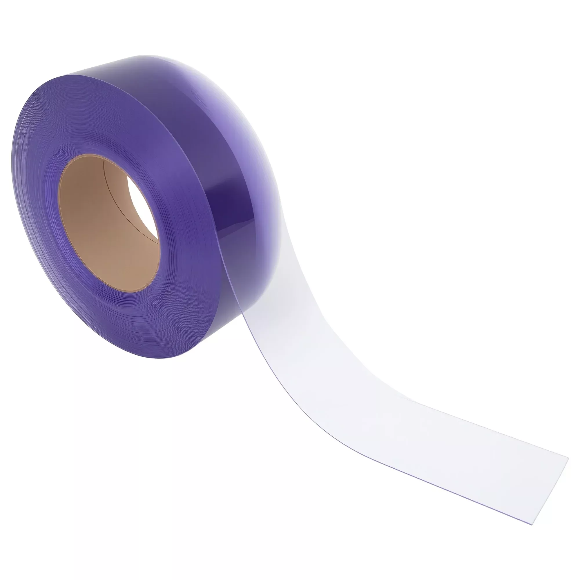 Vinyl Strip Roll 75ft - 0.12in Thick Smooth Clear - Aleco