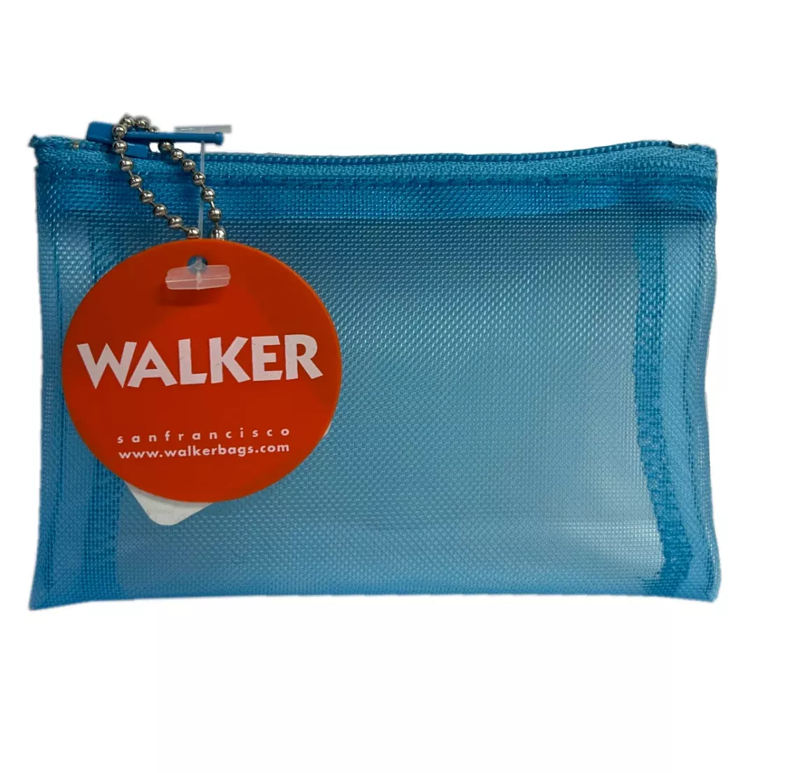 Walker Bags Color Mesh Zip Case– Aqua – 5x7in
