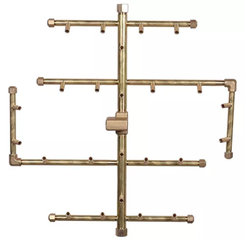 Warming Trends Universal 30-Inch Crossfire Brass Burner