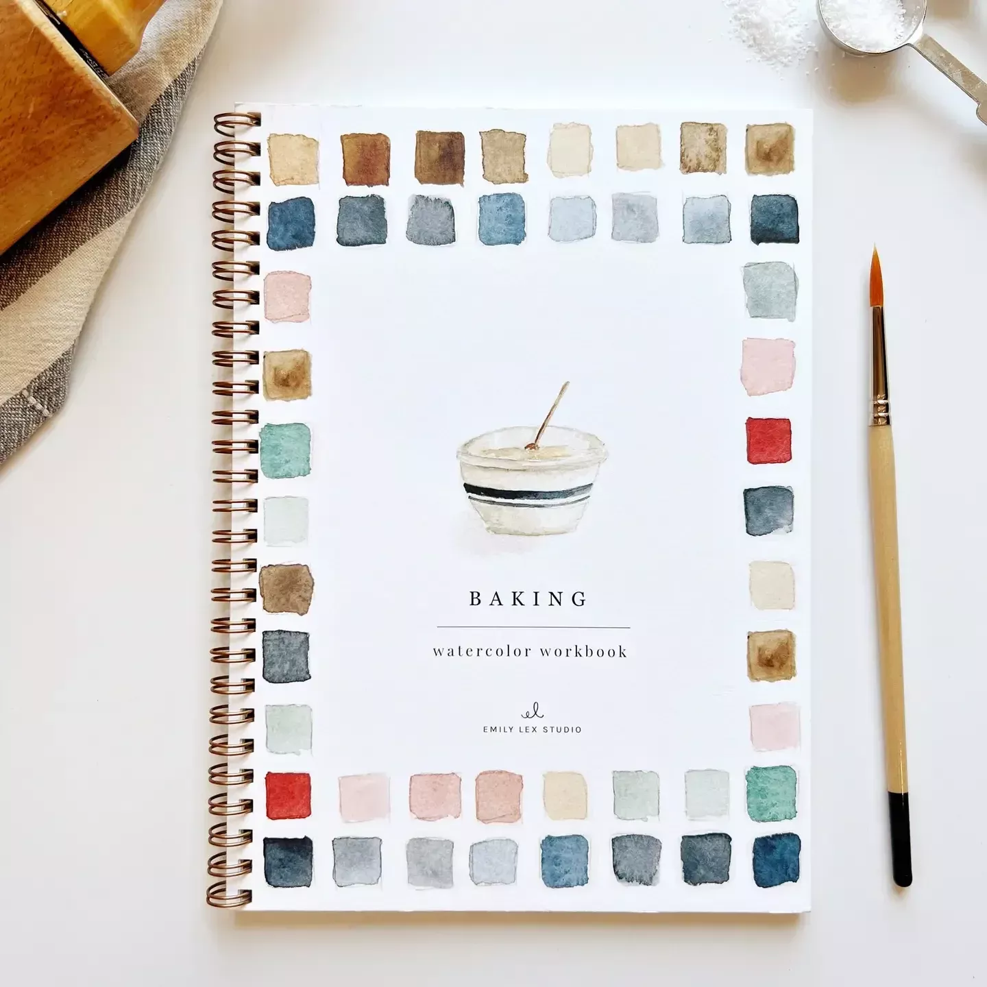 Watercolor Workbook - Baking Theme