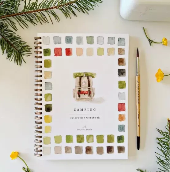 Watercolors Workbork - Camping