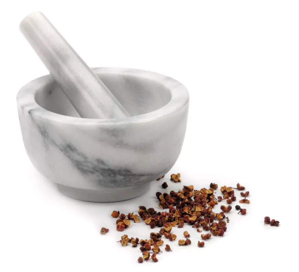 White Marble Mortar & Pestle