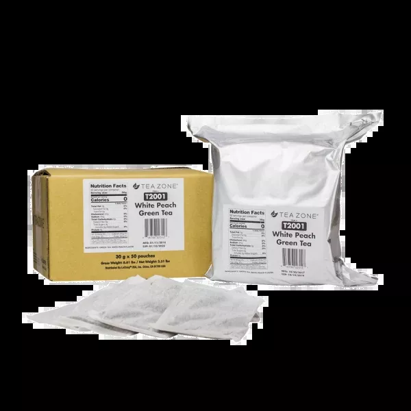 White Peach Green Tea - Case of 50 bags