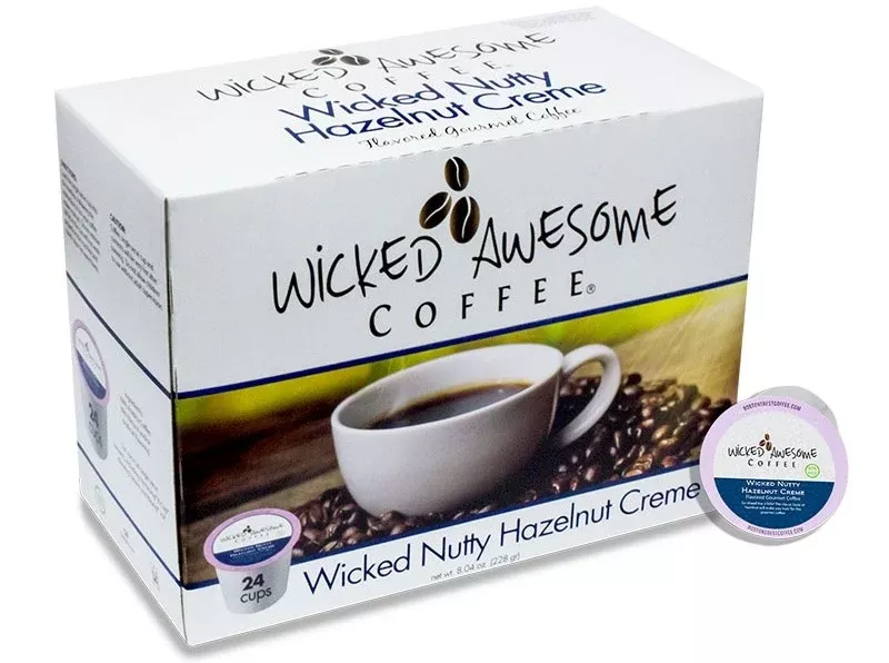 Wicked Awesome - Wicked Nutty Hazelnut Creme Coffee 24 Pack