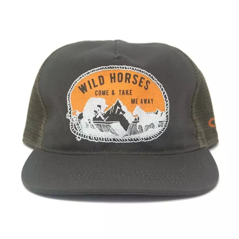 Wild Horses Trucker Olive Snapback