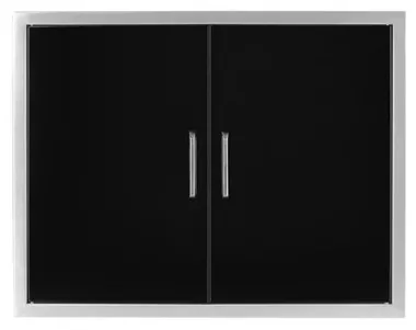 Wildfire Double Door 30"x24"- Black Stainless Steel