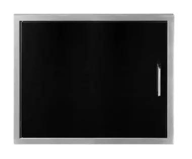 Wildfire Single Door - 27" X 20"- Black Stainless Steel