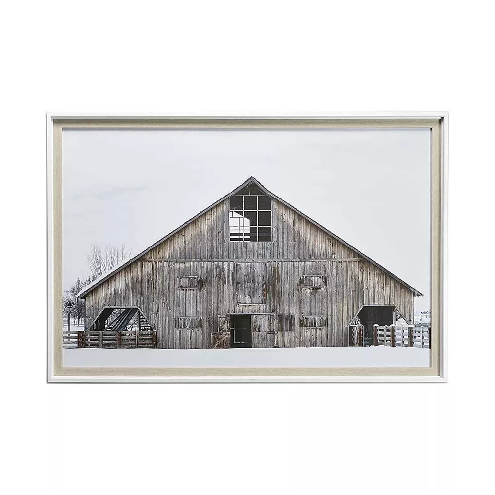 Winter Barn I Framed Print
