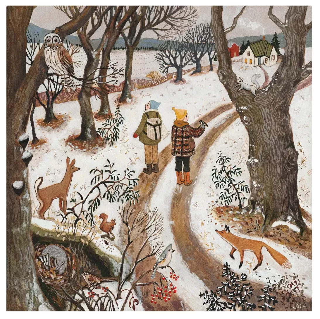 Winter Walk Print - 10x10