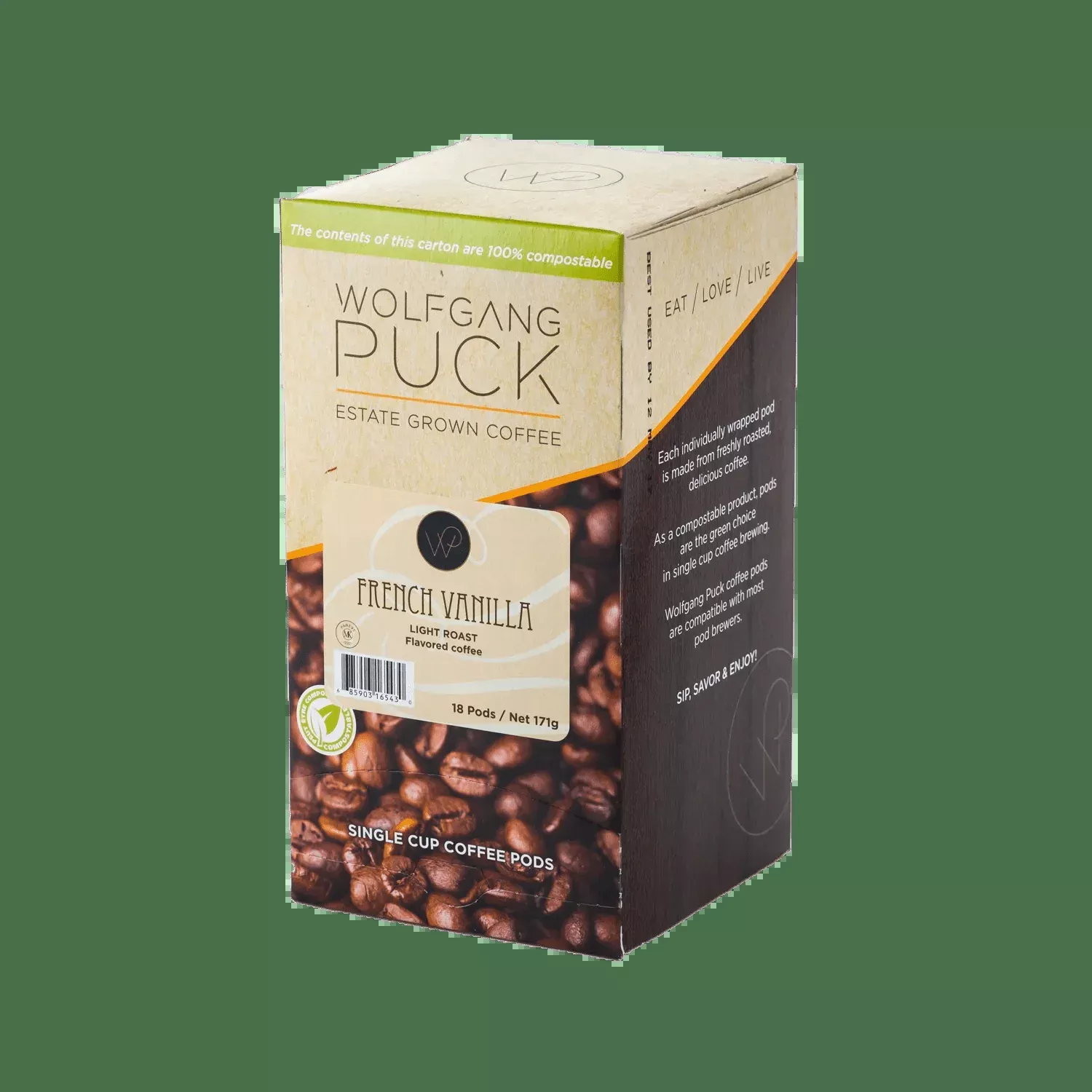 Wolfgang Puck French Vanilla Coffee Pods