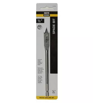 Wood Boring Spade Drill Bit – 1/2"