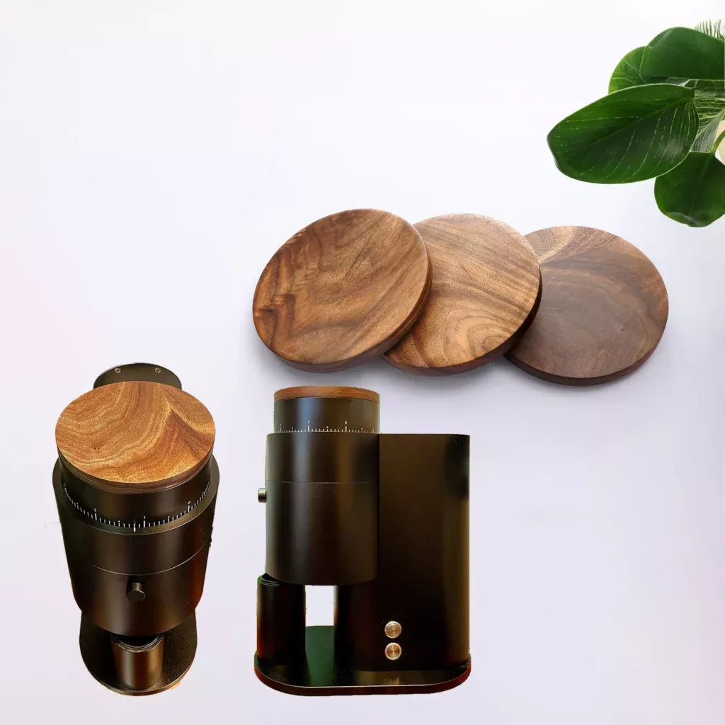 Wood Lid Upgrade for Option-O Lagom Grinder