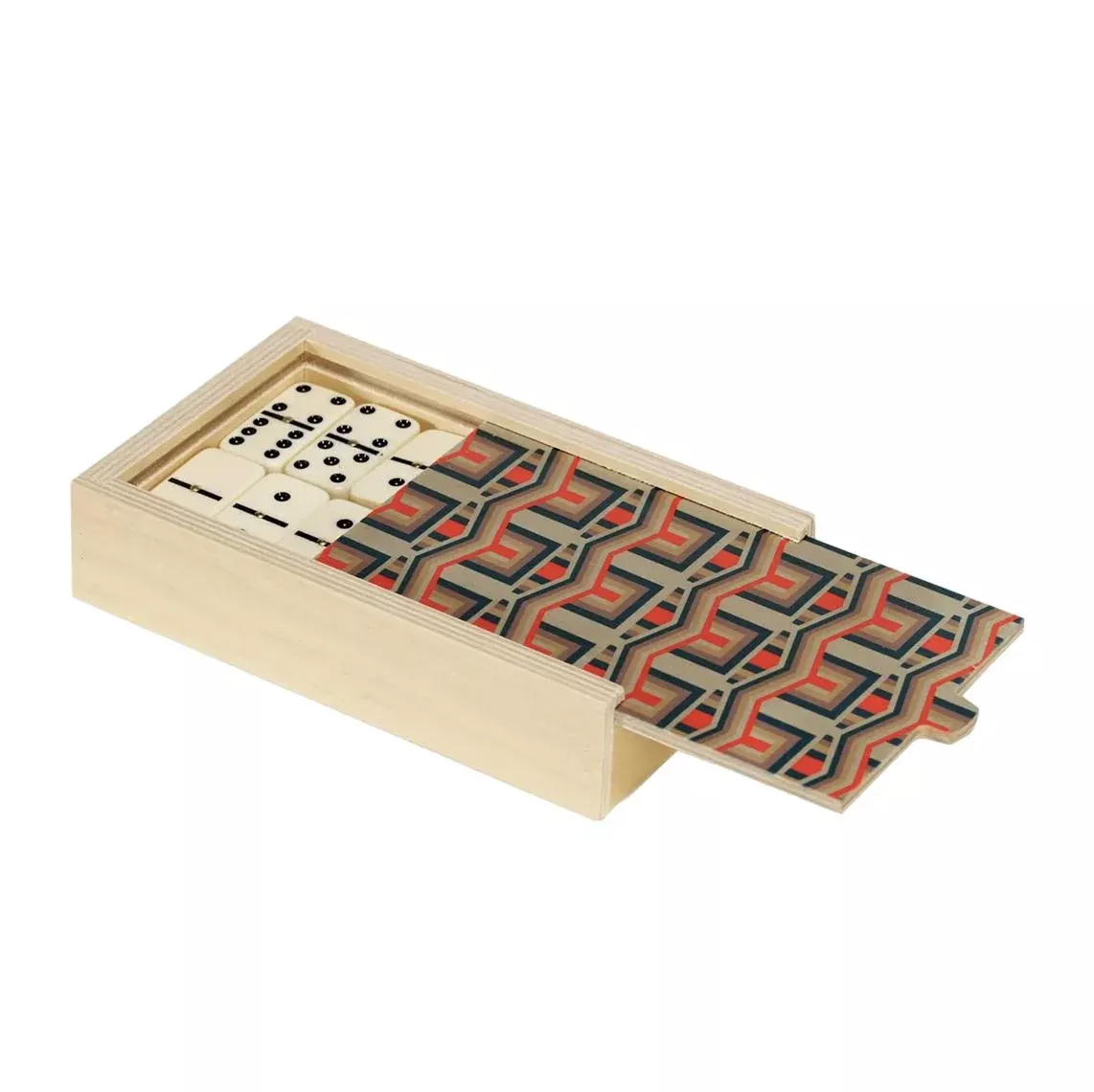 Wooden Domino Set - Shareen Red