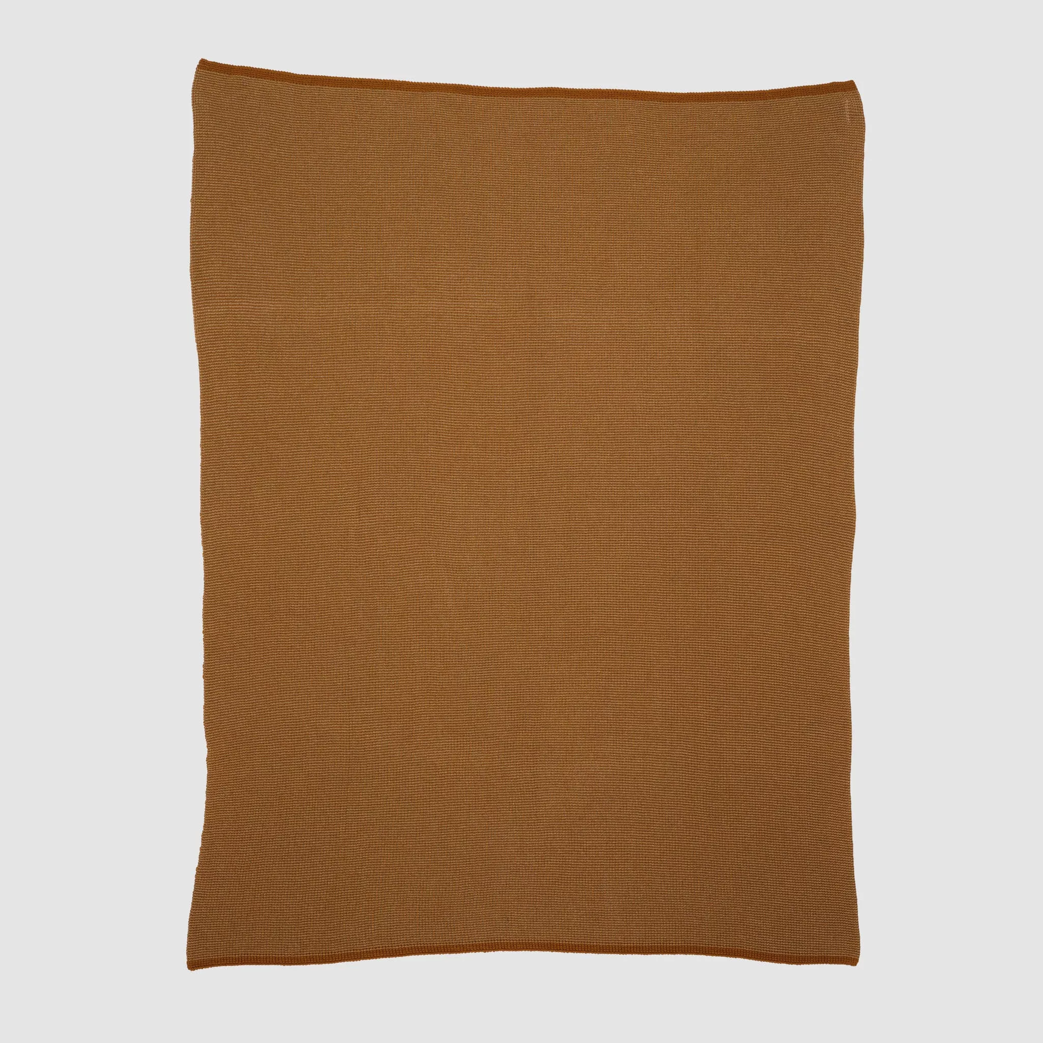Wool Cardigan Throw Blanket Brown