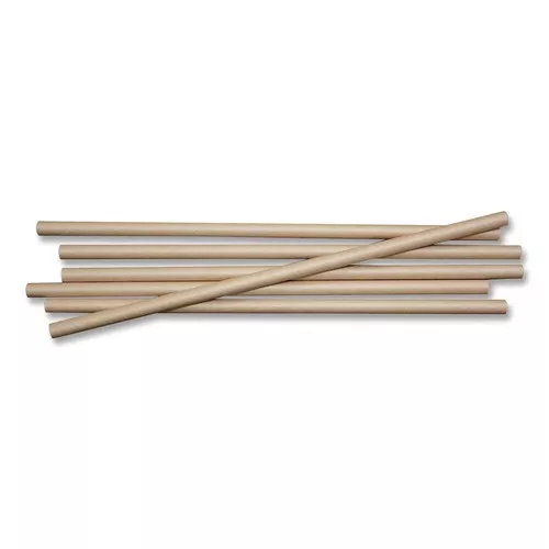 World Centric ST-PA-8-K 8 in. Sustainable Paper Straws - Kraft (6000/Carton)