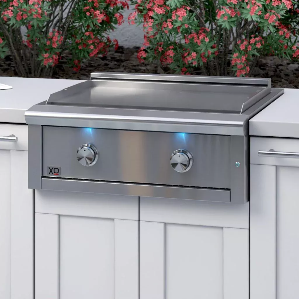 XO Pro-Grade 30 Inch Built-In Griddle with 2 Burners