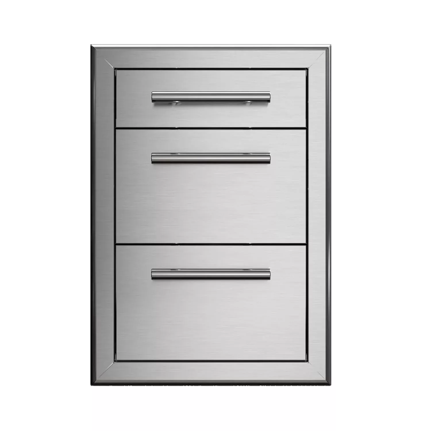 XO PRO-GRADE LUXURY 20" Stainless Steel Triple Drawer