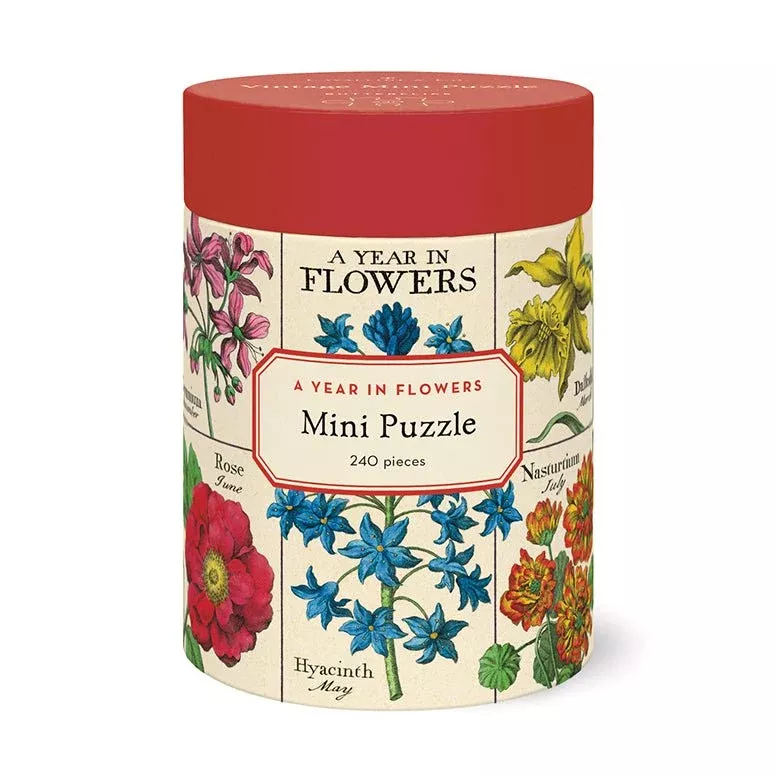 A Year In Flowers Mini Jigsaw Puzzle, 240 Pieces