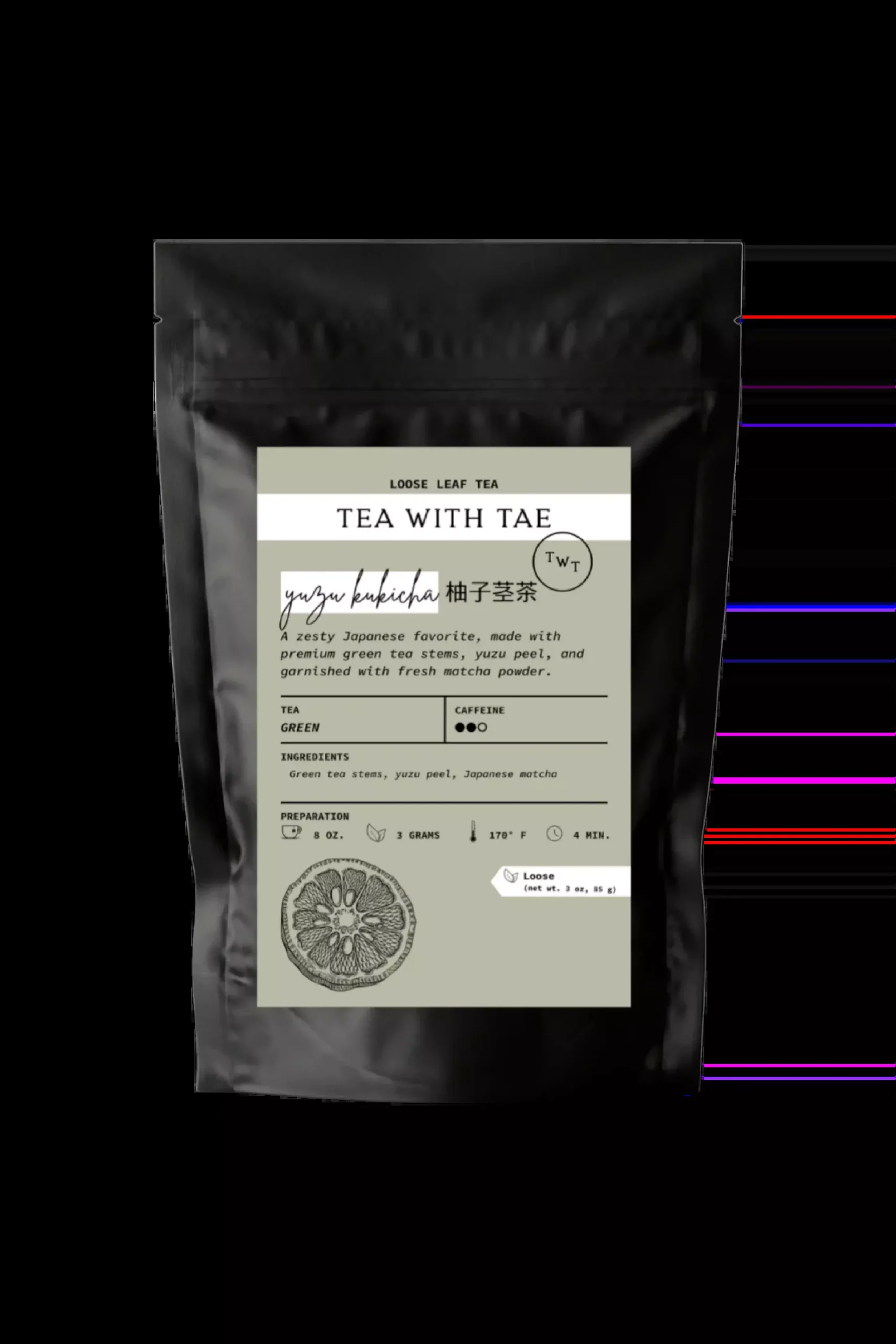 Yuzu Kukicha Green Tea Pouch