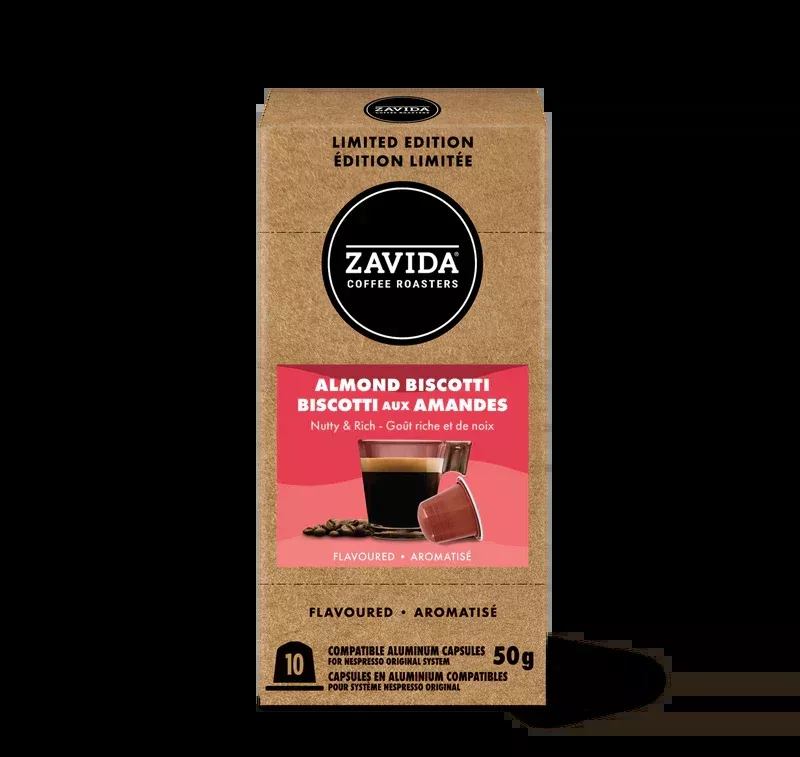 Zavida - Almond Biscotti Nespresso Compatible 10 Pack