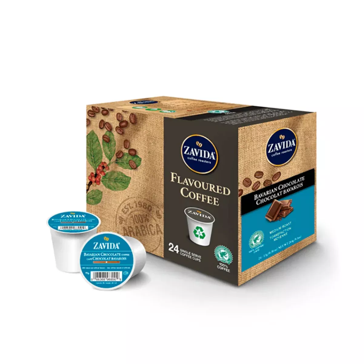 Zavida Bavarian Chocolate Single-Serve Coffee Pods