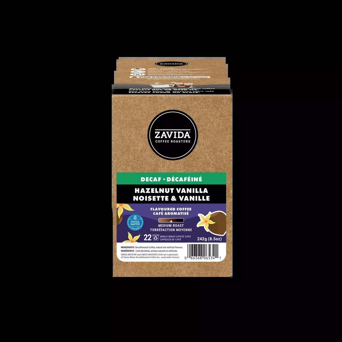 Zavida - Hazelnut Vanilla Decaf 22 Pack