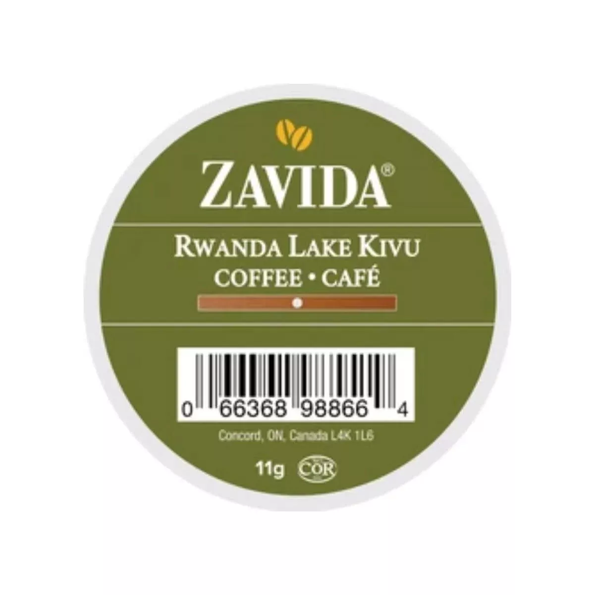 Zavida Rwanda Lake Kivu Single-Serve Coffee Pods (Box of 24)
