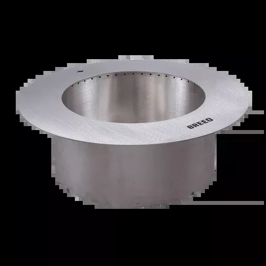 Zentro Round 30" Smokeless Fire Pit with Lid - Stainless Steel