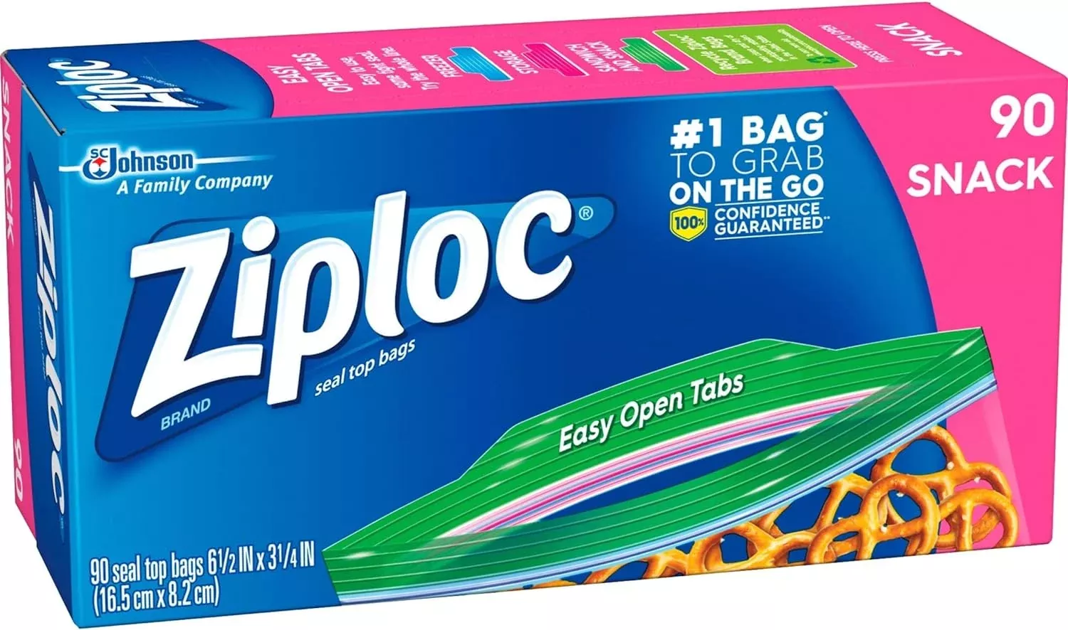 Ziploc Small Snack Bags– 90 Count