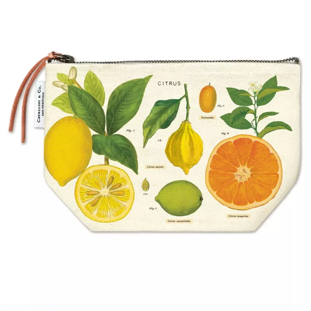 Zippered Citrus Pouch