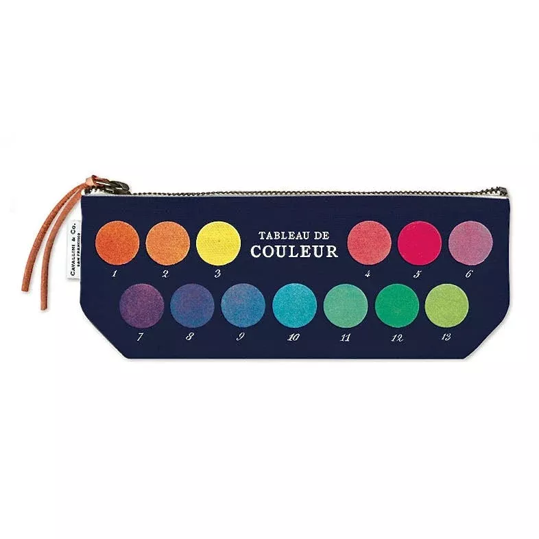 Zippered Mini Pouch French Color Chart