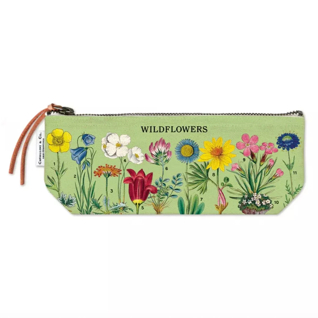 Zippered Mini Pouch Wildflowers