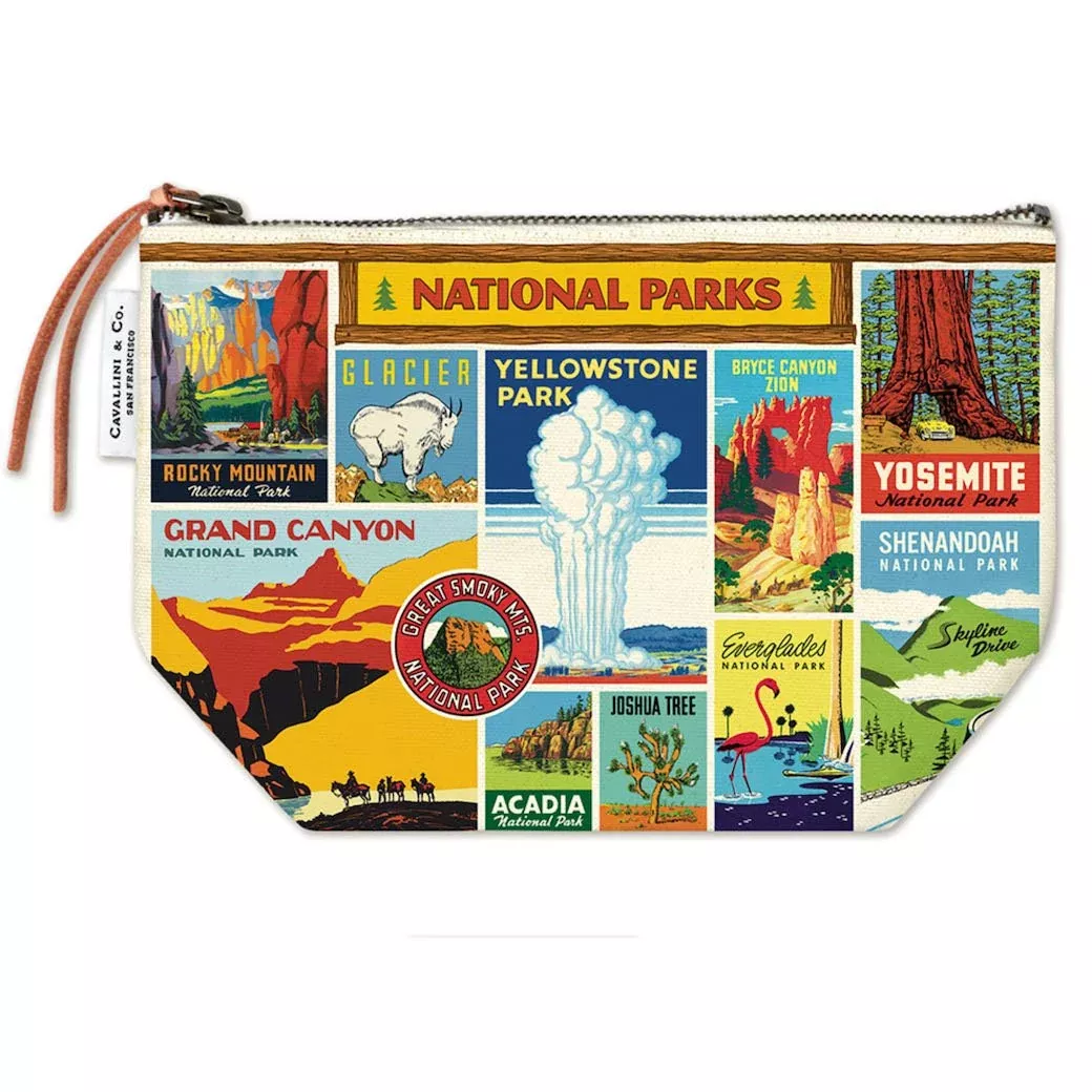 Zippered US National Parks Pouch
