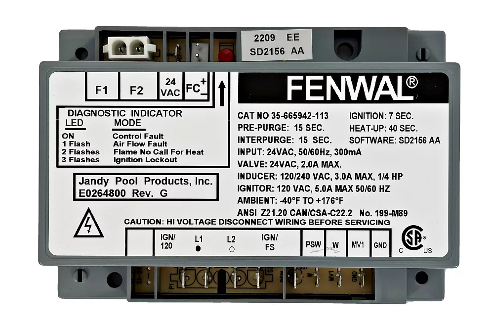 Zodiac R0456900 JXI/LXI Hot Surface Ignition Control Module, PH